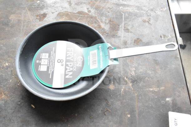 Choice 8" Aluminum Non-Stick Fry Pan, new condition, scratch and dent, visible label, ideal for versatile cooking.