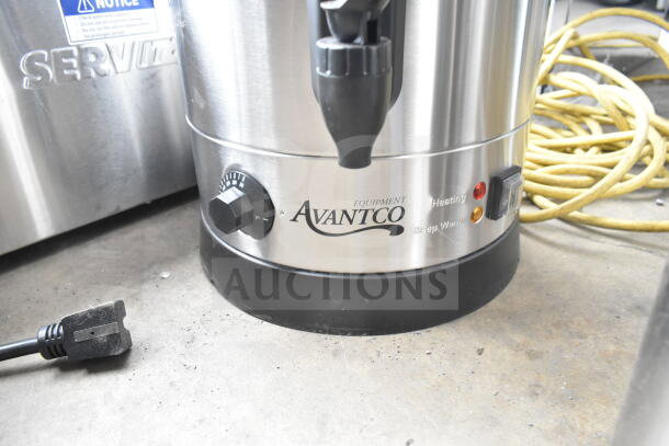"Avantco 177WB29L 7.6 Gallon Water Boiler, brand new with scratches. 120V, 1 Phase. Includes heating and keep warm indicators."