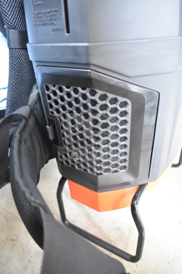 BRAND NEW Hoover CH93600 Cordless Backpack Vacuum with 10 bags, 8.0 Ah battery, charger. Slight scratch and dent.