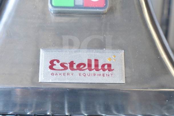 Estella 348CG34 electric cheese grater, 1.4 lb/min, 120V, scratch and dent, brand logo visible.
