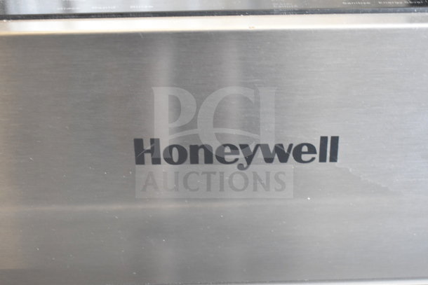 Honeywell HDS18SS stainless steel undercounter dishwasher, 18", 120V, 1 phase, logo visible on front panel.