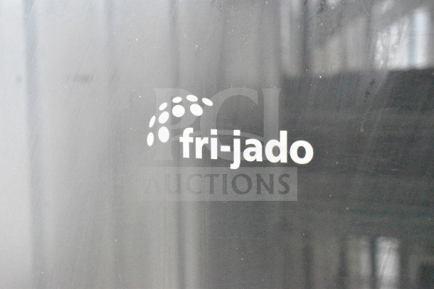 Fri-jado TDR 7-P electric rotisserie oven, floor style, on casters. Features 208V, 3 phase power. Brand logo displayed.