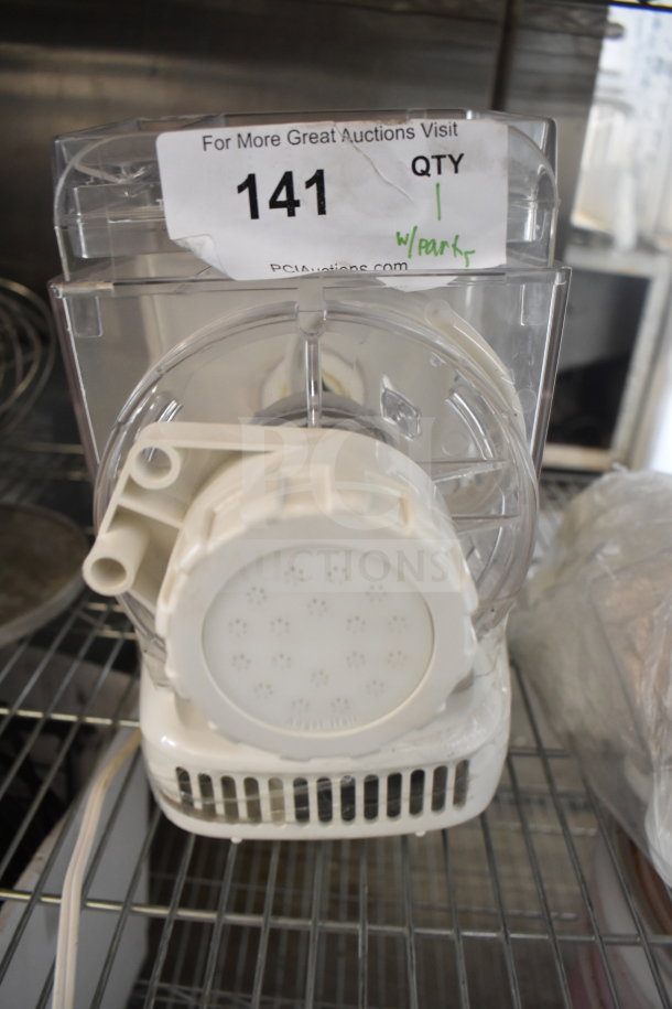 Popeil P400 Automatic Pasta Maker, 120 Volts, 1 Phase, white, includes parts, marked "141 QTY 1".