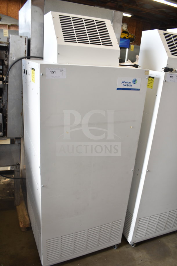 Johnson Controls Isoclean CM Commercial Air Filter, 120V, 1 Phase. Good condition, visible branding and model label.