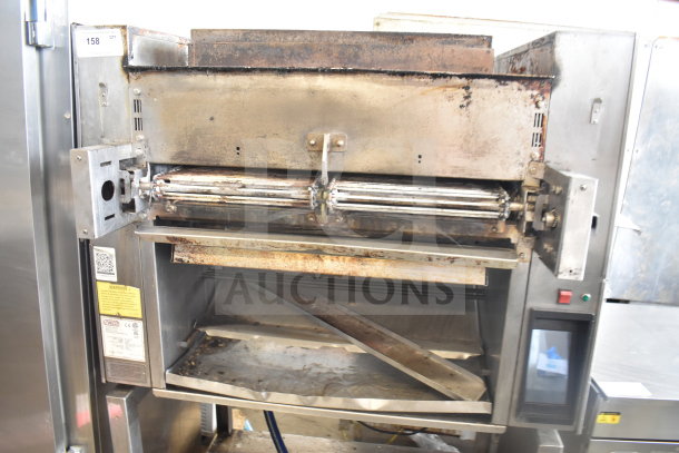 2022 Nieco FH94G commercial propane gas BroilVection conveyor burger grill, 80,000-106,000 BTU, fair condition.