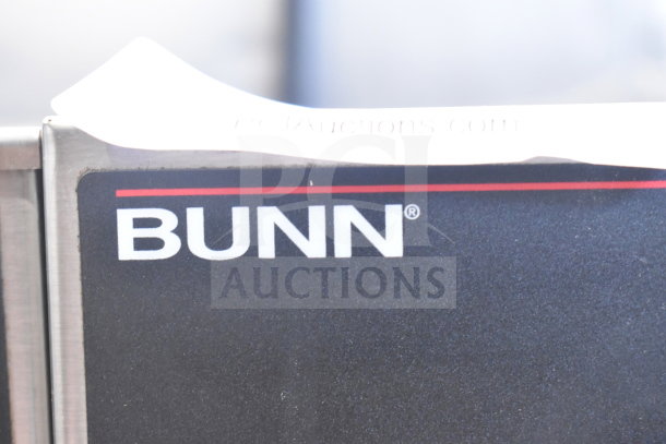 Bunn IC3 commercial iced tea machine, countertop model, 120/208 volts, 1 phase, featuring the Bunn logo.