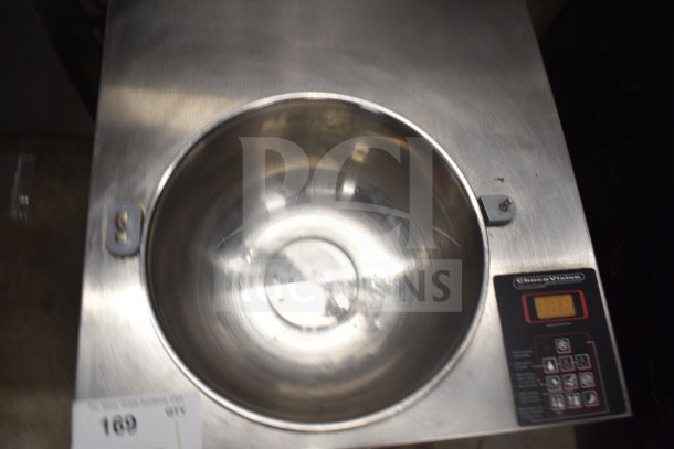 ChocoVision Revolation X3210 Chocolate Tempering Machine, 110 Volts, 1 Phase, stainless steel, digital display, excellent condition.
