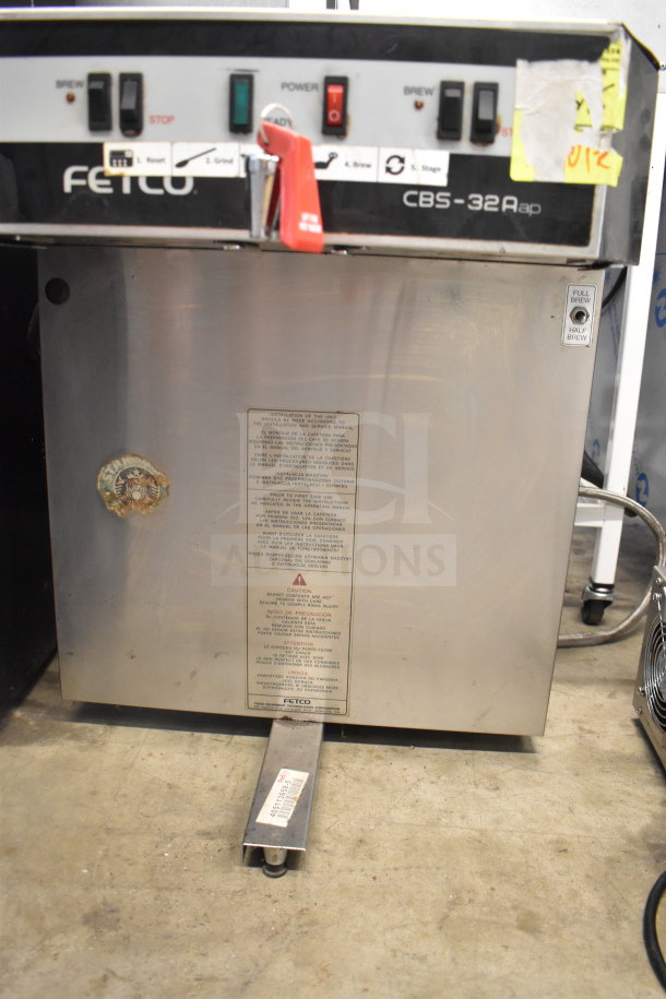 Fetco CBS-32Aap dual coffee machine, commercial countertop model, 120/208-240 Volts, 1 Phase, in used condition.