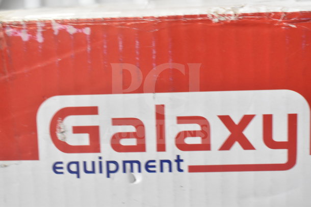 Galaxy 184MDT4 commercial 4-slot toaster in original box. 120 Volts, 1 Phase. Box shows some wear.