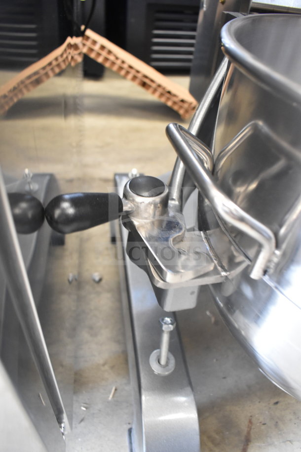 Alt text: Avantco MX30H commercial floor mixer, 30 quart, with mixing bowl, bowl guard, and whisk attachment, 120V, scratch and dent.