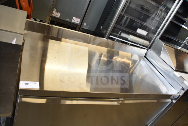 Brand new Avantco 178SSWT60FHC commercial 2-door work top freezer, scratch and dent condition, stainless steel finish.