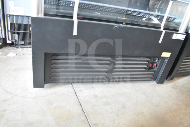 Avantco 193VAC46B black refrigerated air curtain merchandiser, 45.5", 115V, new condition with minor scratches.