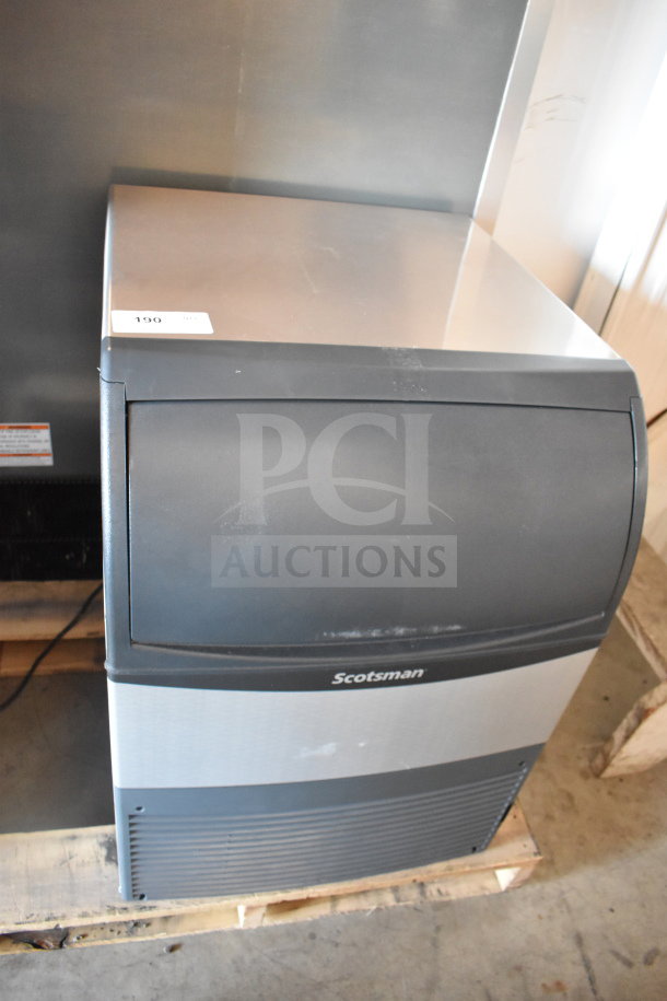 BRAND NEW Scotsman UF424AX-1A 24" air-cooled flake ice machine, 80 lb. bin, 440 lb. capacity, 115V, 1 Phase, with minor scratches.