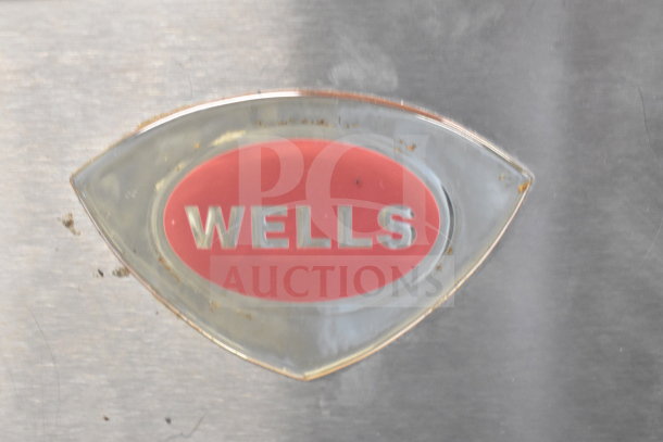 Wells HWSMP Commercial Countertop Food Warmer, 120 Volts, 1 Phase, featuring a red "WELLS" logo.