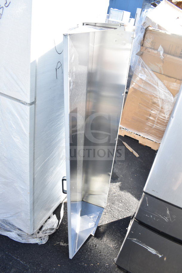 Brand new Bain Marie lids, scratch and dent, stainless steel, two available, visible handle, auction item.