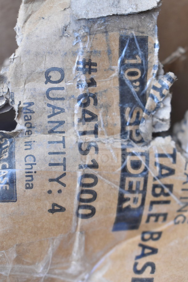 Torn packaging showing printed text: "#164TS1000, Quantity: 4, Made in China."