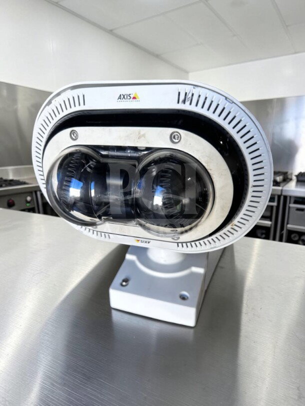 Axis P3715-PLVE network camera in high-grade condition. Features 2x2MP lenses, 360° IR view, PoE, UL listed, fully tested.