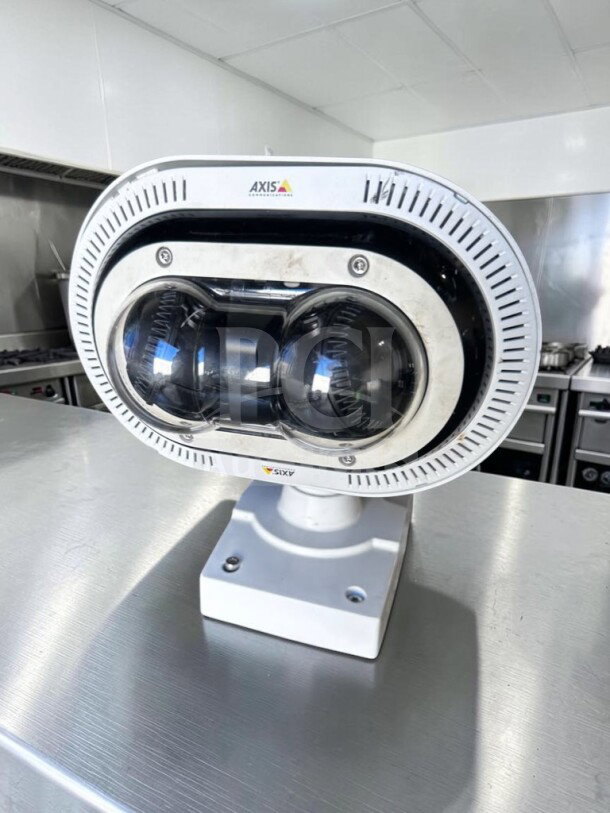 High-grade Axis P3715-PLVE 2x2MP 360° IR network camera. PoE, UL Listed, fully tested, fully operational. Model 01970-001.