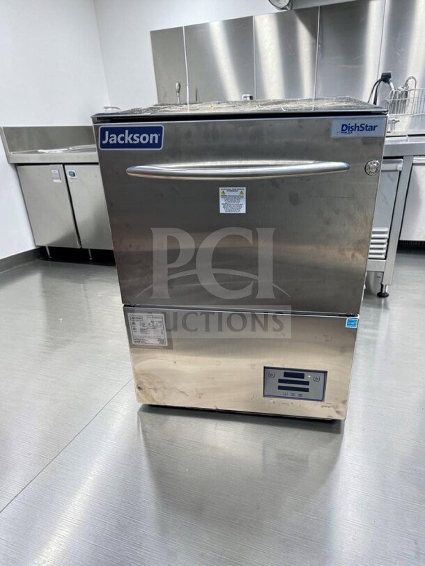 Brand new Jackson DishStar HT-E high temp undercounter dishwasher, ETL/NSF listed, 208/230V, single phase, stainless steel.
