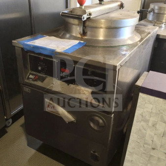 BKI Commercial Pressure Fryer, floor model, stainless steel, fully tested, premium condition, model BKI-L-PFR-0278.