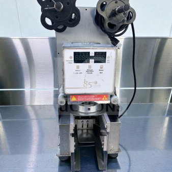 Automatic Digital Cup Sealing Machine, Model 85°C, by Commercial Beverage Equipment. Fully operational, excellent condition.