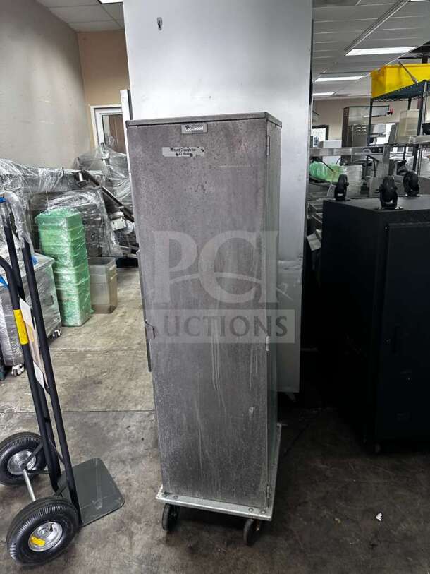 Lockwood CA60-RR25 stationary retarder cabinet, aluminum, 25 half-size pan capacity, inspected, NSF-certified, good condition.