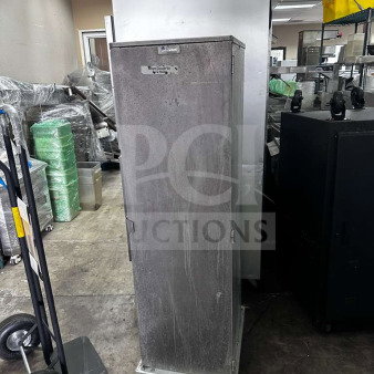 Lockwood CA60-RR25 stationary retarder cabinet, aluminum, 25 half-size pan capacity, inspected, NSF-certified, good condition.