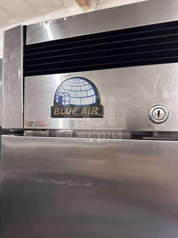 Blue Air BSR23-HC refrigerator, stainless steel, 26" single section, 23 Cu. Ft., commercial grade, exceptional condition.