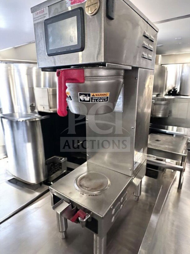 Wilbur Curtis commercial coffee brewer, stainless steel, model CUR-L-BEV-0356, UL listed, fully tested, excellent condition.