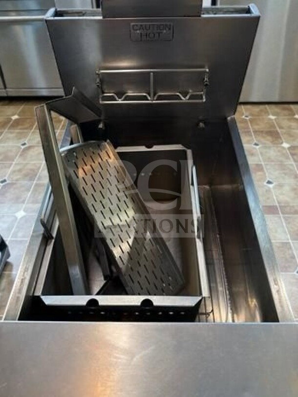 Frymaster GWCSC gas pasta cooker, 15-gallon capacity, natural gas, NSF/CSA listed, excellent condition, fully tested.