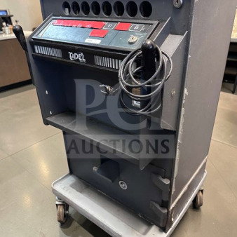 Tidel TACC-IIa currency deposit safe, UL listed, commercial cash recycler, fully tested, on casters, with control panel.