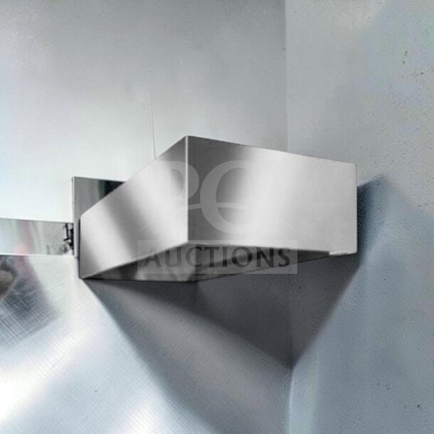 Halton Commercial Stainless Steel Exhaust Hood, model HAL-L-HOOD-0767, in outstanding condition, heavy-duty, fully operational.