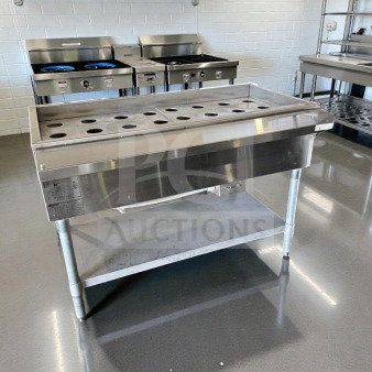 Eagle Group WT3-240 steam table, stainless steel, 72", superior condition, UL & NSF listed, fully tested operational.