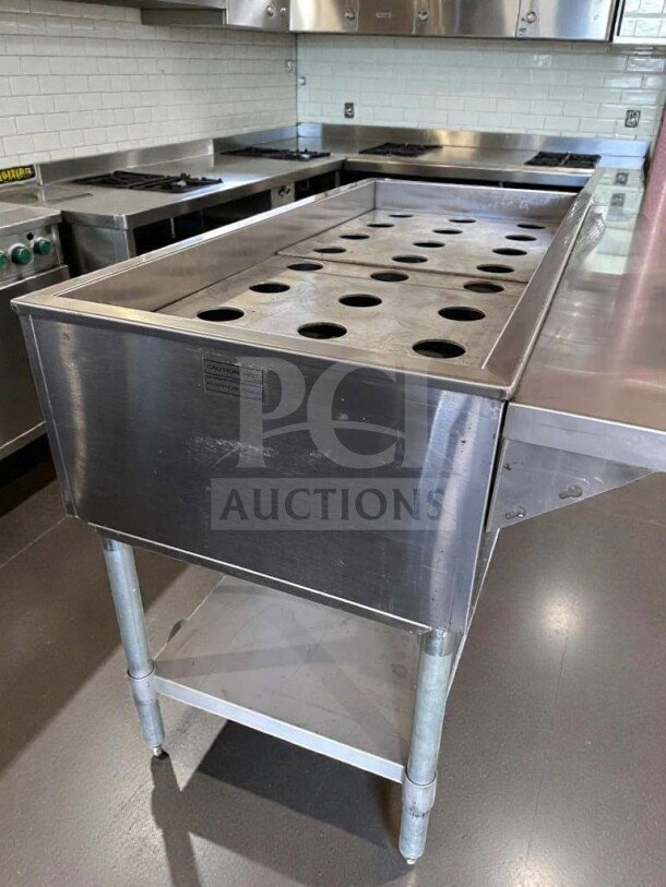 Eagle WT3-240 stainless steel steam table, 72", superior condition, UL & NSF listed, fully tested, commercial use.