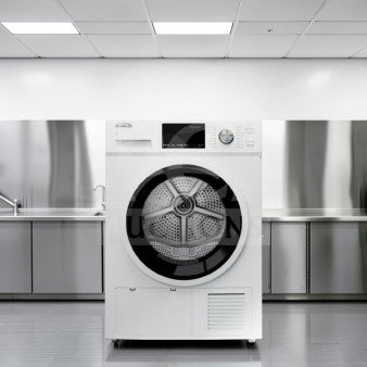 Brand new Koolmore 24" electric ventless front load dryer, model FLD-5CWHP, 4.4 cu. ft., scratch & dent condition.