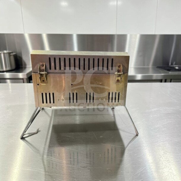 Nexgrill 2-Burner Portable Gas Tabletop Grill in stainless steel, model 820-0033. Superior condition, fully operational.