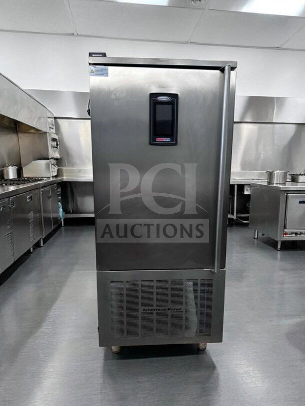 Exceptional condition American Panel AP12BCF150-2-P HURRiCHiLL™ blast chiller/shock freezer, 24-pan capacity, fully tested.