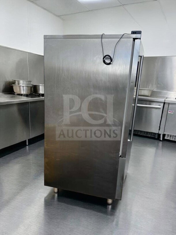 American Panel AP12BCF150-2-P HURRiCHiLL™ blast chiller in excellent condition, 24 pan capacity, stainless steel.