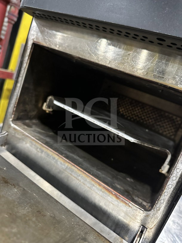 MerryChef Eikon E2S high-speed commercial oven, black, electric, countertop model, 208/240V, good condition.