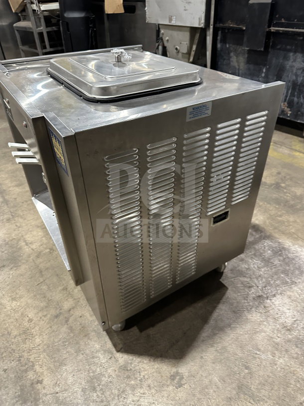 Taylor Model 16227 stainless steel soft serve ice cream machine, countertop design, excellent condition, 208/230V 1Phase.