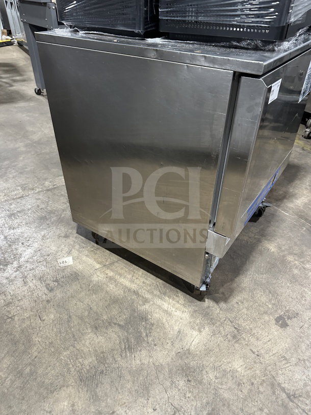 IRINOX EF20.1 stainless steel blast chiller and shock freezer on casters. Electric, 208V, 2 phase. Commercial use.