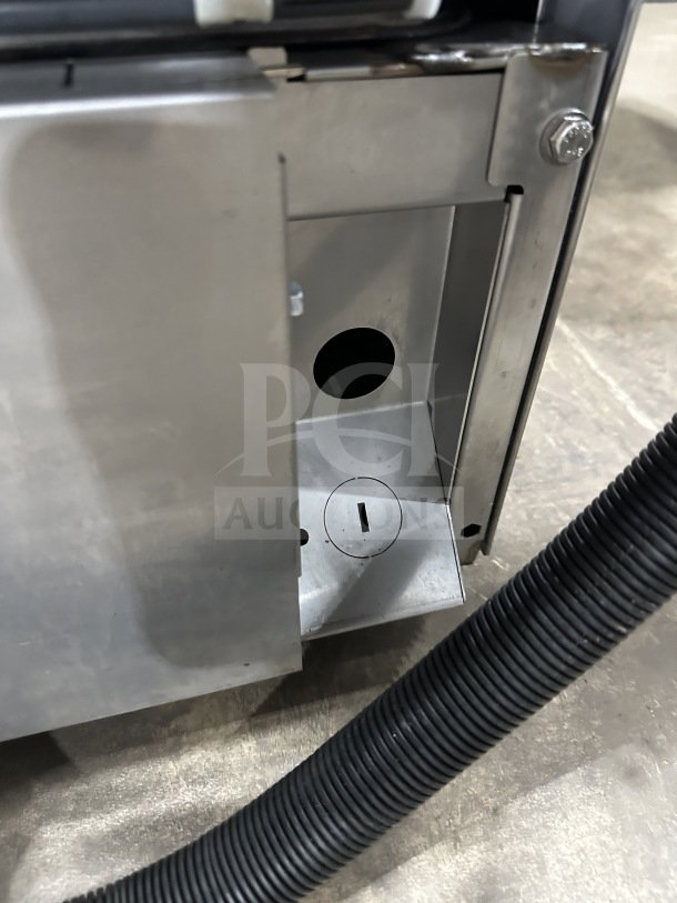 Hobart Advansys LXER commercial dishwasher, stainless steel, Energy Star certified, electric, undercounter, model plate visible.