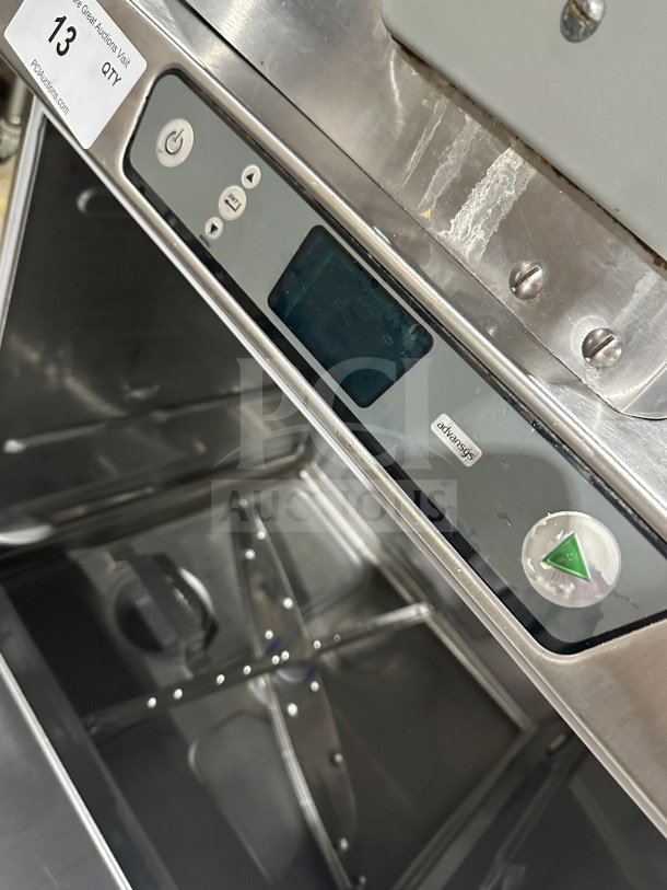 Hobart Advansys LXER commercial dishwasher, stainless steel, Energy Star certified, 120/208-240V, good condition, SN: 231246445.