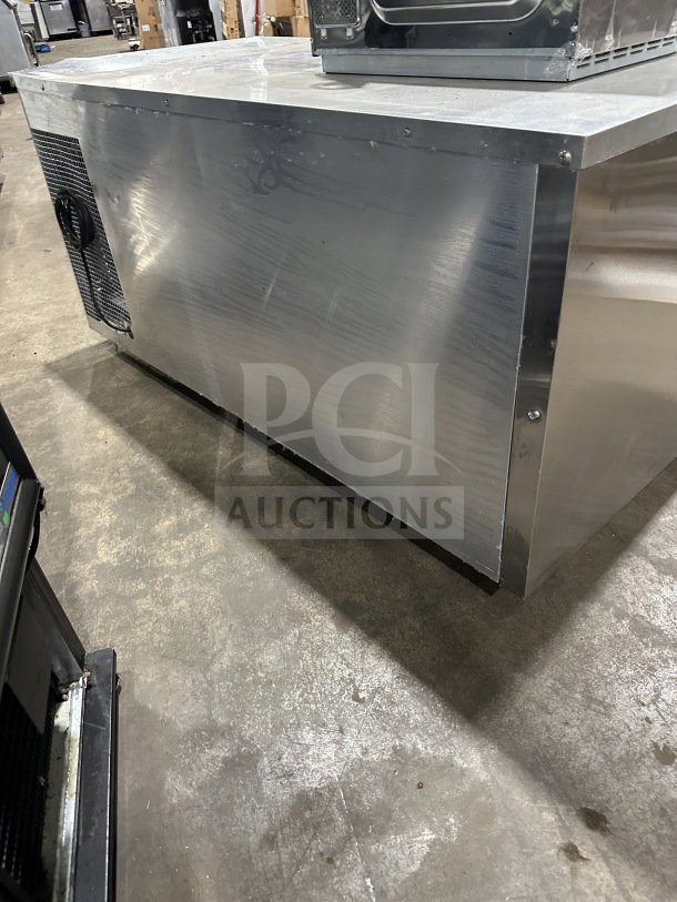 Continental CURB67 stainless steel lowboy refrigerator/freezer, electric-powered, 2-door, on casters, serial 15052129.