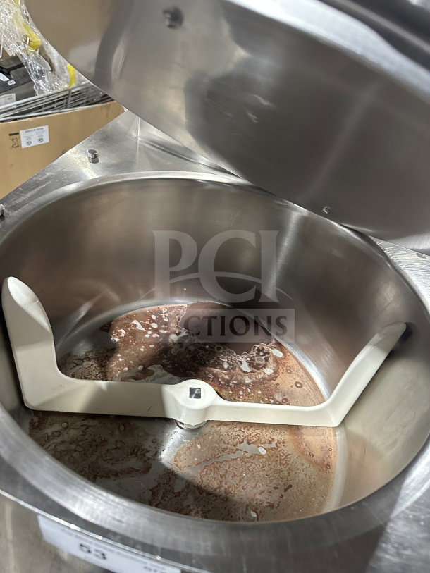2017 Selmi Top EX Series Chocolate Tempering Machine, stainless steel, electric, model TOP SN: 1787, on casters, used condition.