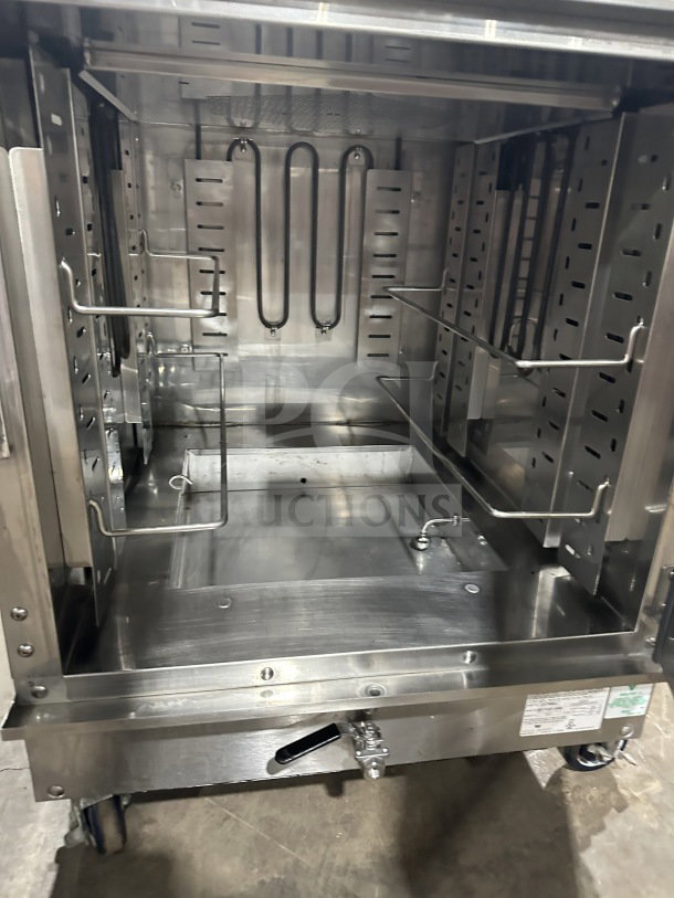 Winston CAT509GJ Cvap Silver Edition undercounter oven in stainless steel, electric, half-size, on casters, model CAT509GJ.