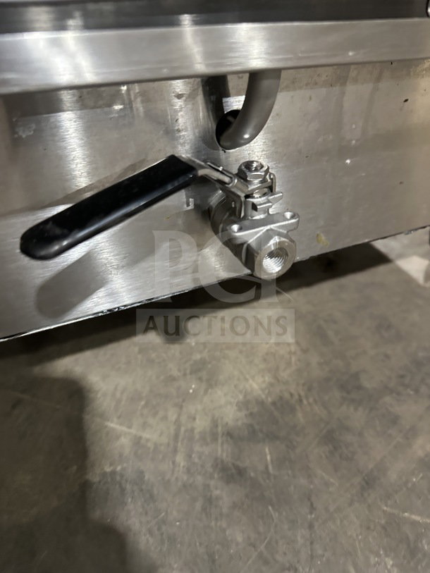 Winston CAT509GJ stainless steel undercounter oven, electric-powered, on casters, model details visible, in good condition.