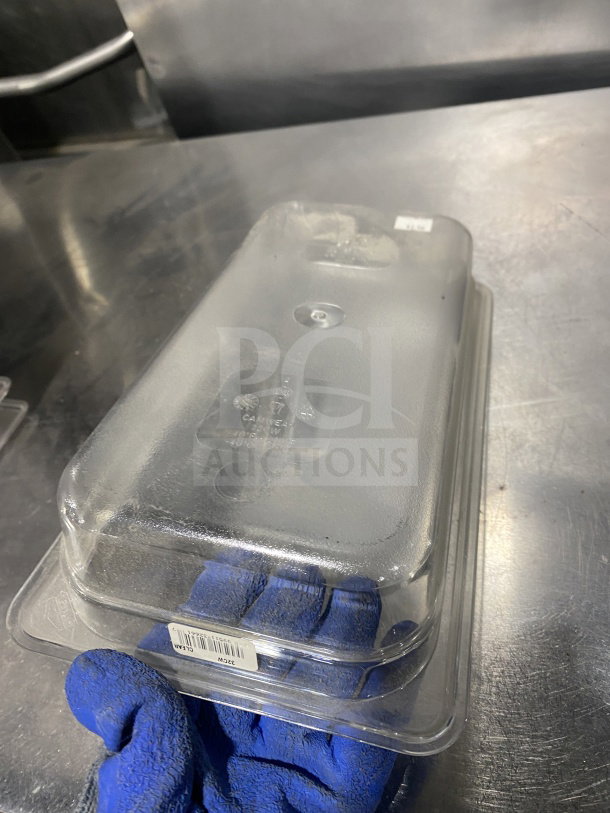 Cambro translucent full-size food pan, model 6311, in good condition with visible labels.