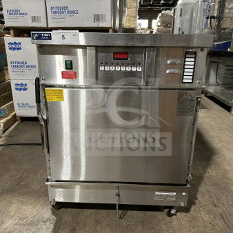Winston CAC507GR Cvap Silver Edition commercial stainless steel undercounter oven, electric 208V, on casters, model CAC507GR.