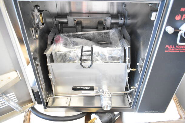 2024 Perfect Fry PFC730 ventless deep fryer; semi-automatic, new with minor scratches; 240V, 3 phase, countertop model.